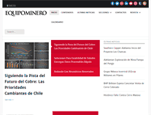 Tablet Screenshot of equipo-minero.com